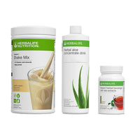 Thumbnail for Breakfast Pack — Formula 1 Vanilla Cream, Aloe Concentrate & Instant Herbal Beverage