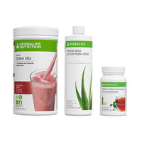 Thumbnail for Breakfast Pack — Formula 1 Strawberry Delight, Aloe Concentrate & Instant Herbal Beverage